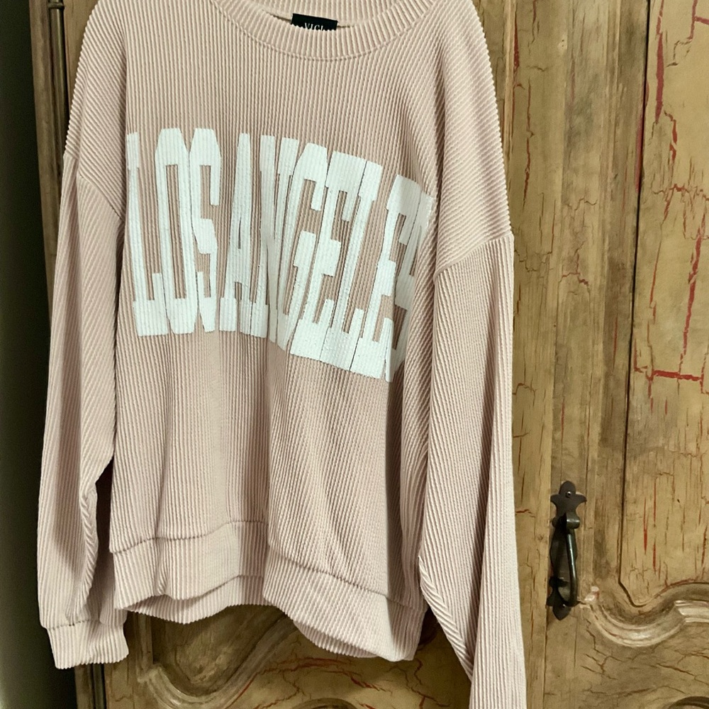 Vici Ribbed Knit Sweater in Cream
